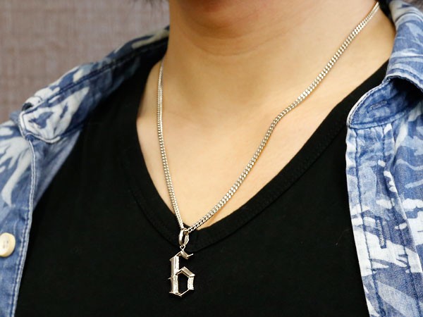 シルバー ネックレス トップ メンズ 選べる数字 喜平 ペンダントトップ sv925 大ぶり 大きめ ナンバー NO キヘイ シンプル 男性 送料無料 セール saleの画像