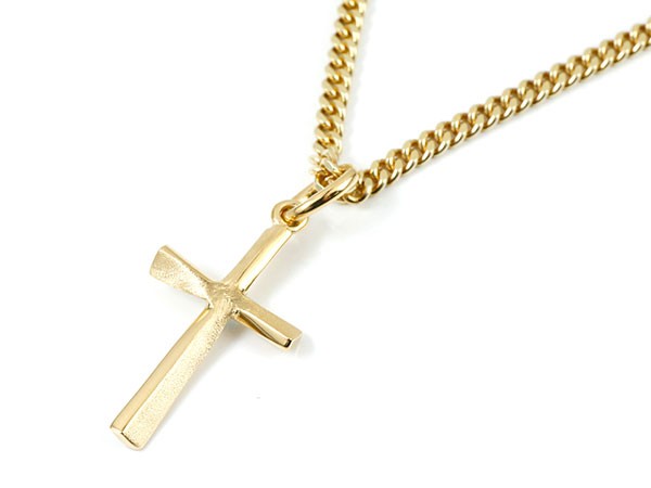 18金 ネックレス 喜平 トップ メンズ クロス 選べる 天然石 ゴールド 18k ペンダントトップ 十字架 キヘイ チェーン シンプル つや消し 送料無料 セール saleの画像