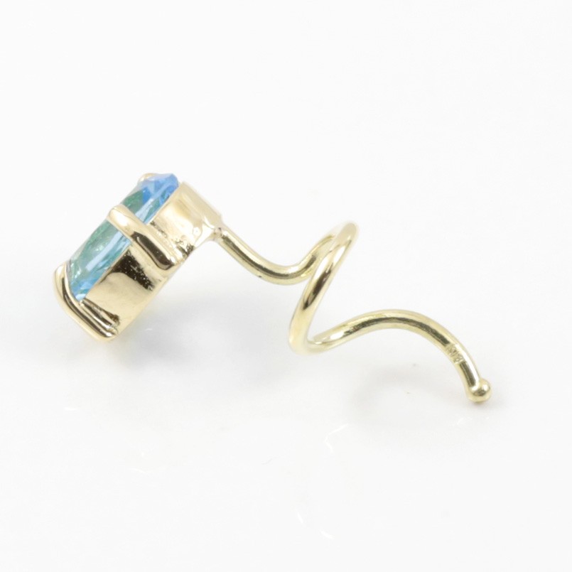 18金 ピアス メンズ 片耳 選べる天然石 ゴールド18k k18 キャッチのいらないピアス キャッチナッシャー 簡単装着 つけっぱなし 送料無料 セール saleの画像