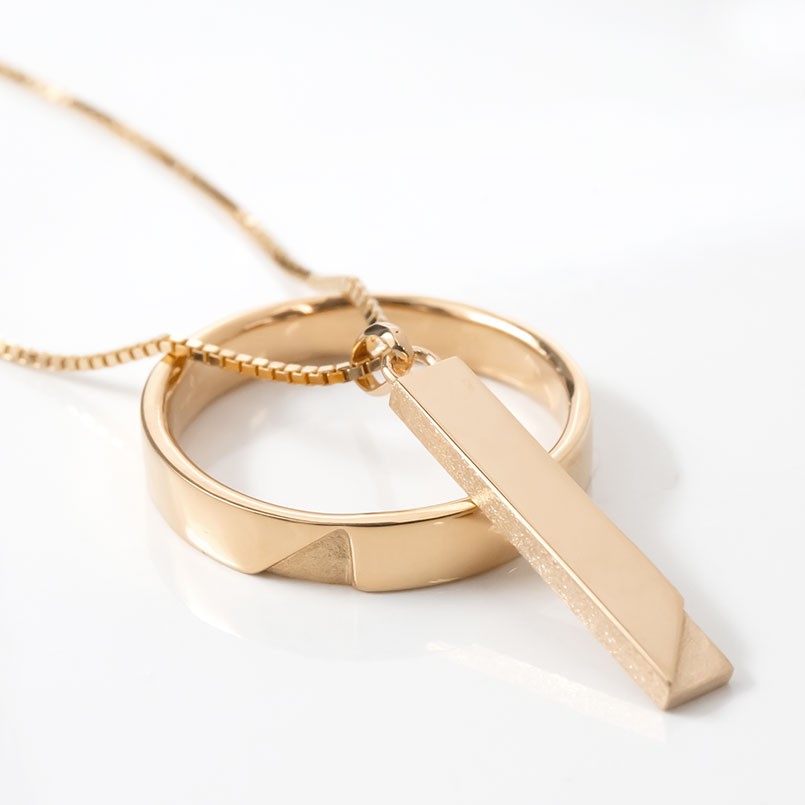 １８金 指輪 ネックレス セット ジュエリー工房アトラス メンズ 18金 リング ネックレス ゴールド 金