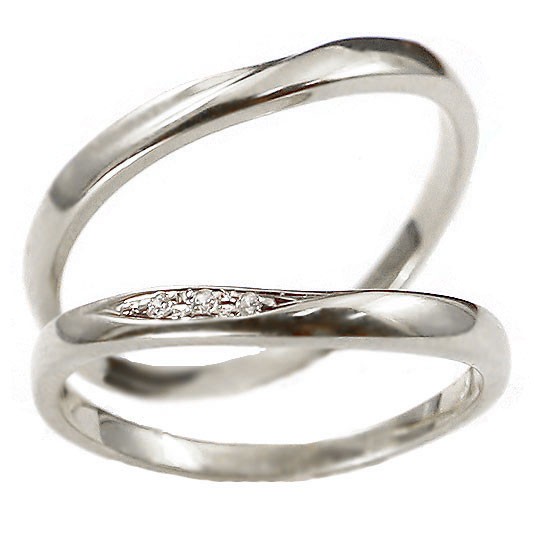 ペアリング 結婚指輪 プラチナ 安い ダイヤモンド 2本セット