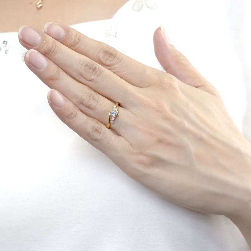婚約指輪 ダイヤ 安い ゴールド フリーサイズリング 選べる天然石 ダイヤモンド 指輪 ゴールドk10 エンゲージリング 送料無料 セール SALE｜atrus｜03
