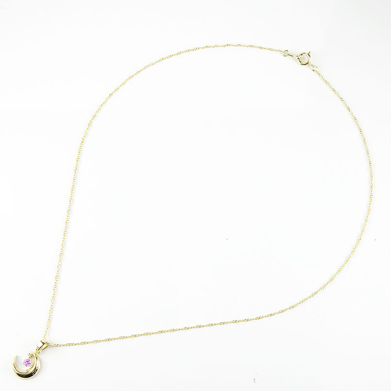 18金 ネックレス トップ 選べる天然石 三日月 ゴールド 18k ゴールドk18 ペンダント チェーン 女性 月 ムーン 送料無料 セール SALE
