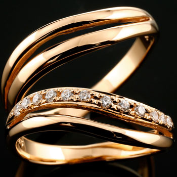 結婚指輪 マリッジリング 人気 ダイヤモンド ペアリング ペア ピンク