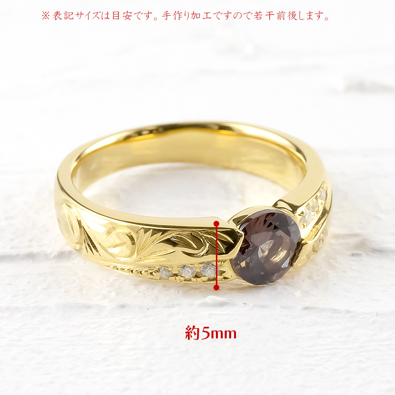 18金 リング メンズ ハワイアン 指輪 カラ...の詳細画像3