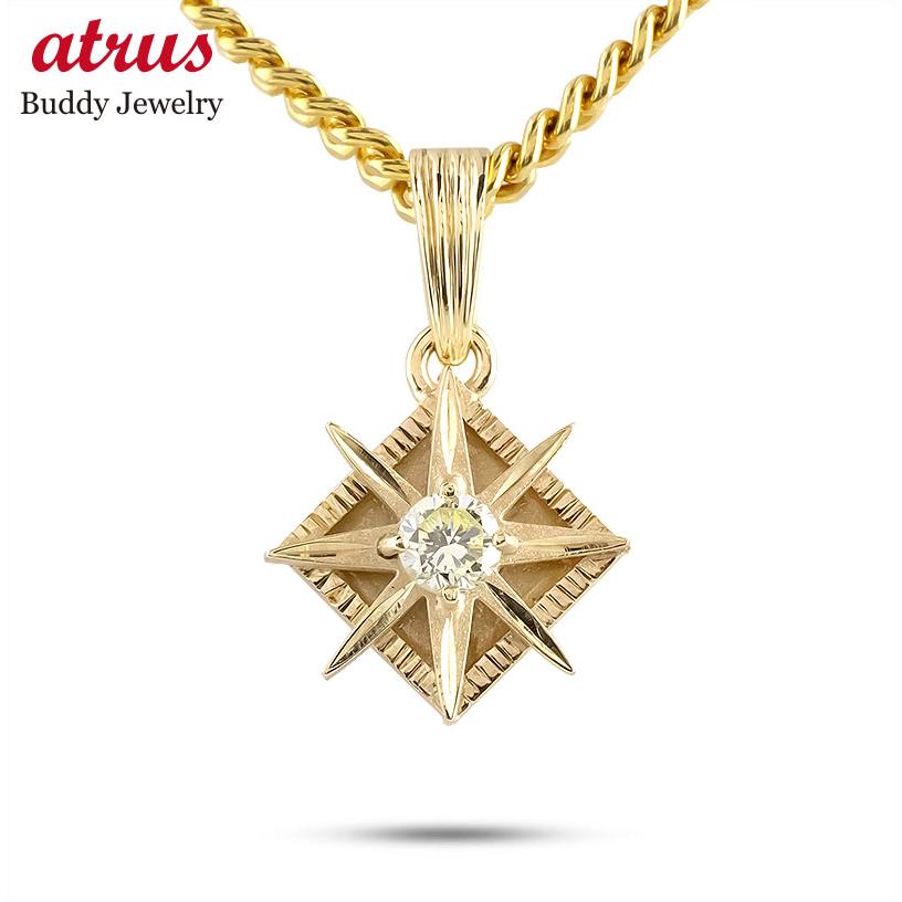 18金 ネックレス トップ メンズ 喜平用 イエローダイヤモンド ペンダントトップ イエローゴールドk18 ペンダント チェーン キヘイ 太陽 送料無料(91260円)