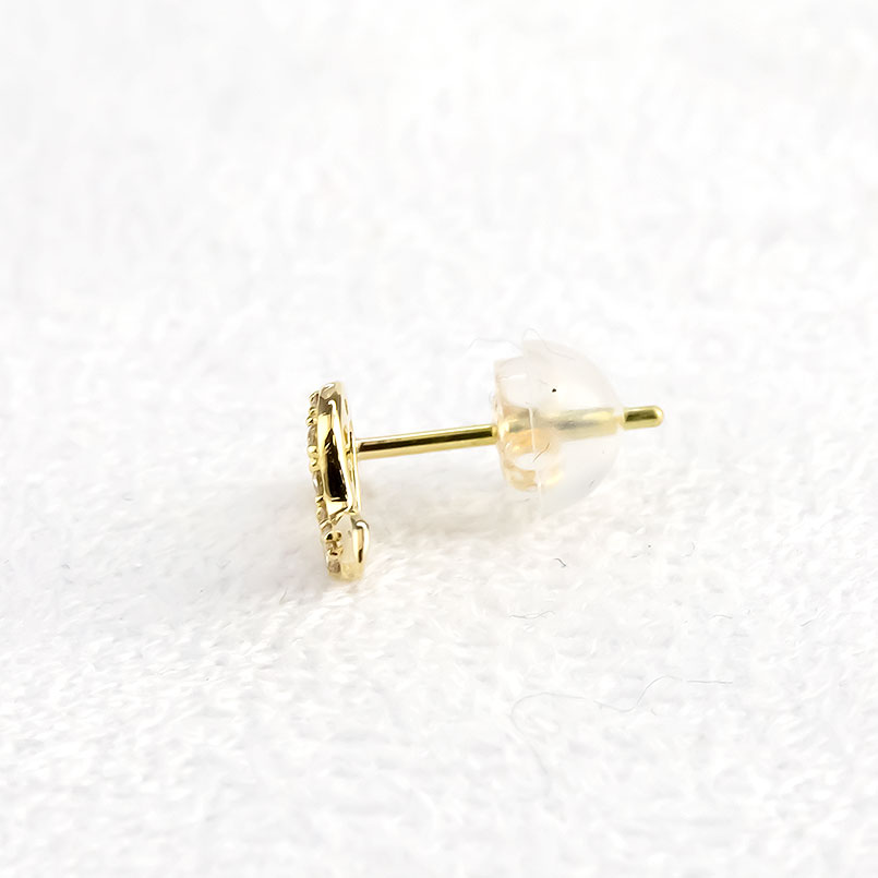 18金 ピアス ペア ダイヤモンド ヘビ レディース ゴールド イエローゴールドk18 18k 女性 スタッドピアス 蛇 スネーク あすつく 送料無料 セール saleの画像