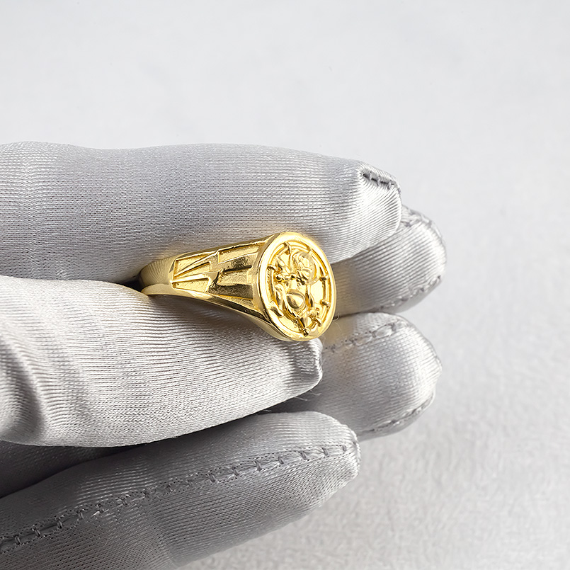 【極希少物】龍神様司る金色の指輪 黄金のお守り龍」リング - JUNGOLD
