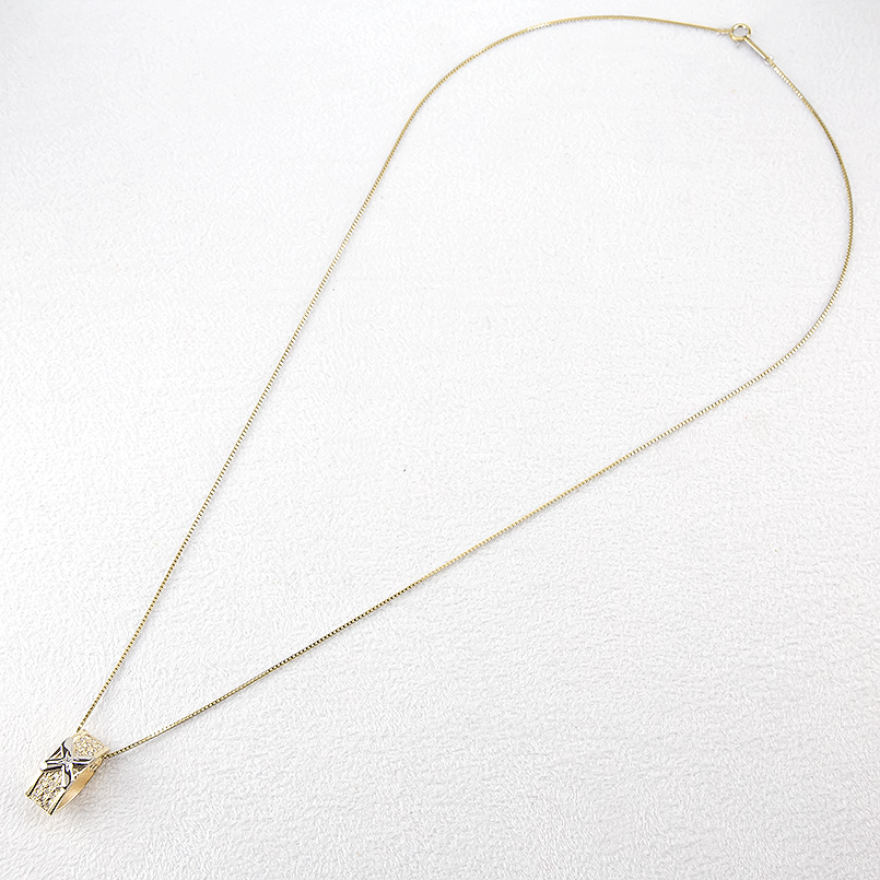 ゴールド プラチナ ネックレス ペンダントトップ メンズ ダイヤモンド クロス k10 pt900 コンビ ペンダント コントラッド 東京 送料無料 saleの画像