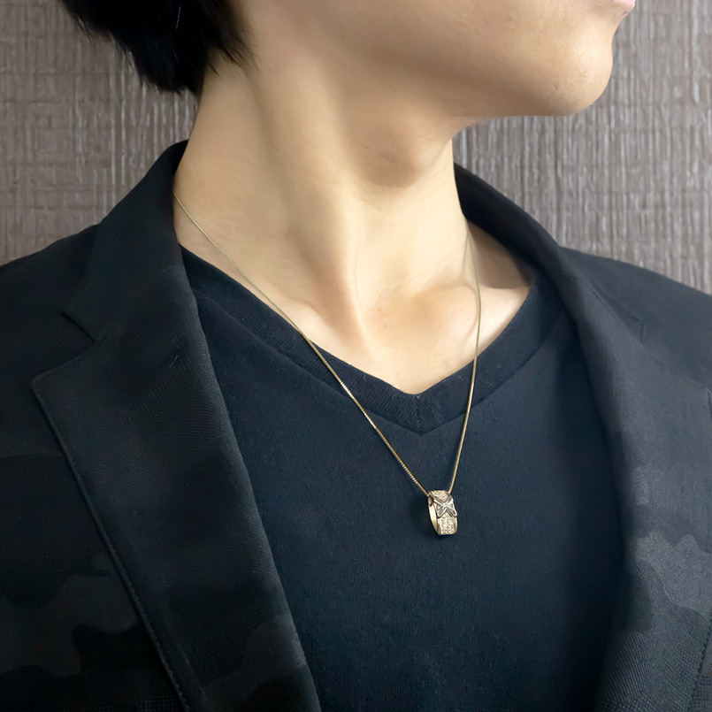 ゴールド プラチナ ネックレス ペンダントトップ メンズ ダイヤモンド クロス k10 pt900 コンビ ペンダント コントラッド 東京 送料無料 saleの画像