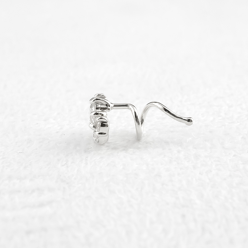 プラチナ ピアス ダイヤモンド 片耳 キャッチのいらないピアス pt900 キャッチナッシャー つけっぱなし 簡単装着 ダイヤ ハーフヘイロー 送料無料 セール saleの画像