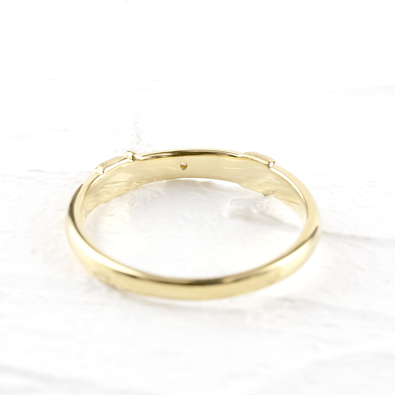 ゴールド ペアリング 2本セット 結婚指輪 浮き輪 ダイヤモンド 指輪 イエローゴールドk10 マリッジリング レディース メンズ 女性 男性 マリンモチーフ 送料無料｜atrus｜08