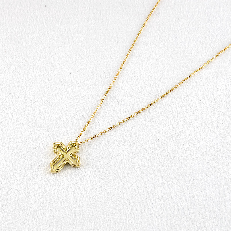 新品★ペルケ　k18ゴールド ツイストデザイン ネックレストップ ジュエリー工房アトラス 18金 ネックレス トップ メンズ クロス
