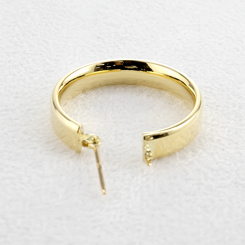 18金 ピアス ペア フープピアス レディース 中空 地金 大ぶり リング ゴールド イエローゴールドk18 18k 女性 大人 あすつく 送料無料 セール saleの画像