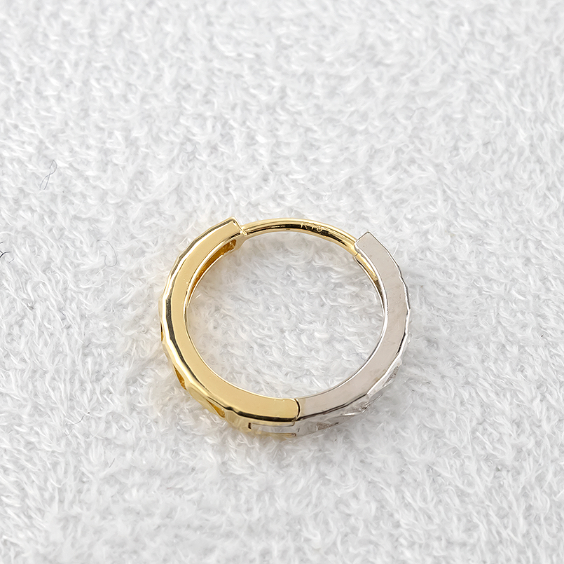 18金 フープピアス ペア レディース 普段使い ゴールド 18k リング ピアス 透かし ホワイトゴールドk18 シンプル あすつく 送料無料 セール saleの画像
