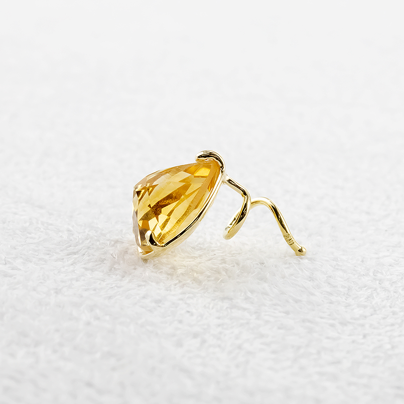 18金 ピアス 片耳 選べる 天然石 レディース ドロップキャッチのいらないピアス つけっぱなし ゴールド 18k 雫 しずく キャッチナッシャー あすつく 送料無料の画像