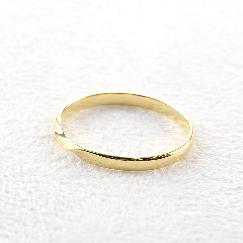 18金 ペアリング 2本セット 結婚指輪 指輪 ペア 華奢 細い マリッジリング ゴールド 18k イエローゴールドk18 大人 スイートペアリィー 送料無料 セール saleの画像