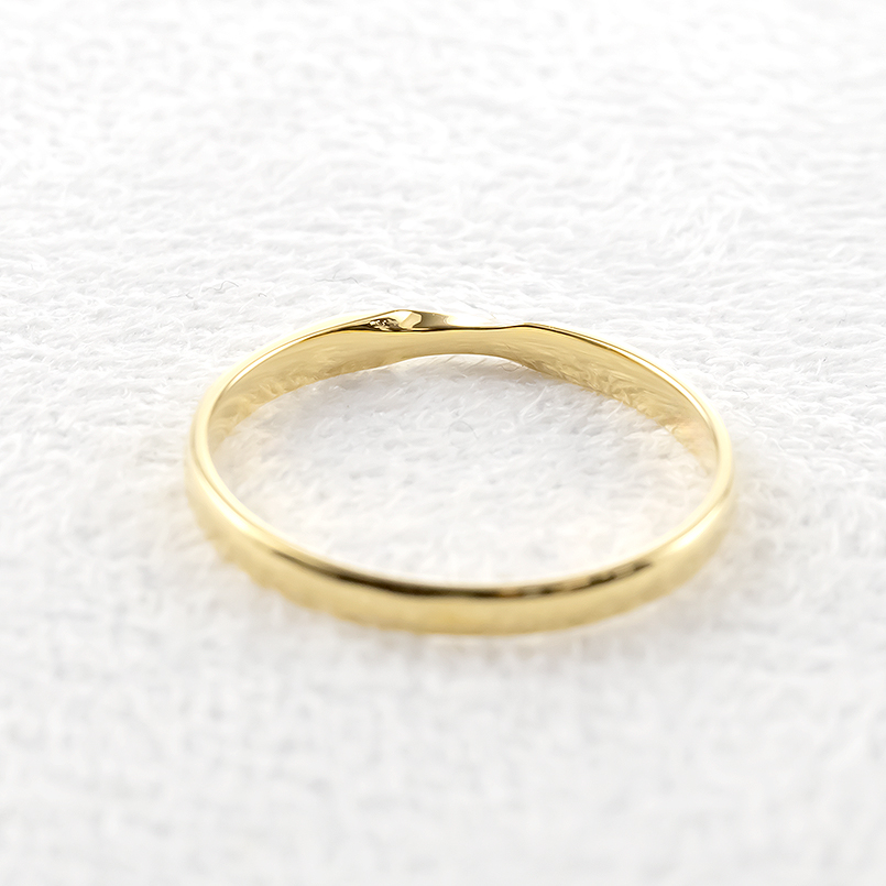 18金 ペアリング 2本セット 結婚指輪 指輪 ペア 華奢 細い マリッジリング ゴールド 18k イエローゴールドk18 大人 スイートペアリィー 送料無料 セール saleの画像