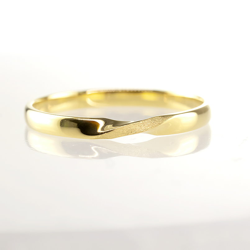 ペアリング 2本セット 結婚指輪 ゴールド 指輪 ペア 華奢 細い マリッジリング 10k イエローゴールドk10 大人 スイートペアリィー 送料無料 セール SALE｜atrus｜10