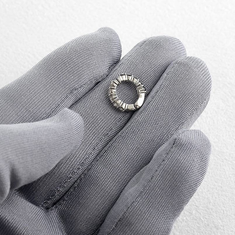 プラチナ ピアリング 正規品 ダイヤモンド ブラックダイヤ 0.50ct