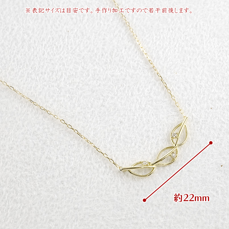 18金 ネックレス ダイヤモンド リーフ レディース チェーン ゴールド 18k シンプル スリーストーン イエローゴールドk18 男女兼用 あすつく 送料無料 セールの画像