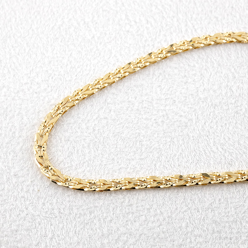 18金 ブレスレット チェーンのみ 18cm 太め ゴールド 18k チェーン 地金 シンプル あすつく 男女兼用 送料無料 セール saleの画像