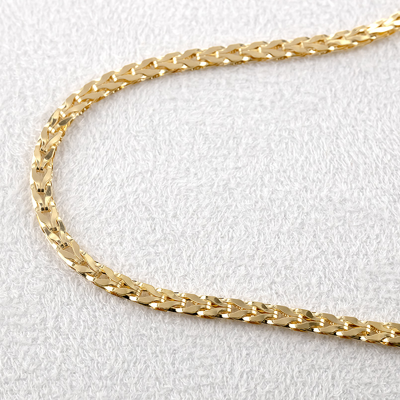 18金 ブレスレット チェーンのみ 18cm 太め ゴールド 18k チェーン 地金 シンプル あすつく 男女兼用 送料無料 セール saleの画像