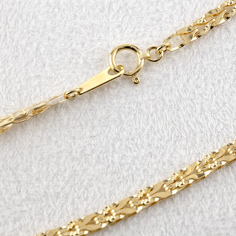 18金 ブレスレット チェーンのみ 18cm 太め ゴールド 18k チェーン 地金 シンプル あすつく 男女兼用 送料無料 セール saleの画像