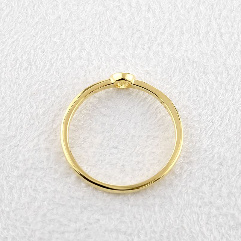 18金 リング ダイヤモンド 一粒 レディース 細め 華奢 ゴールド 18k ダイヤ 0.05ctup VS 婚約指輪 ピンキーリング ソーティングカード付 送料無料 セール saleの画像
