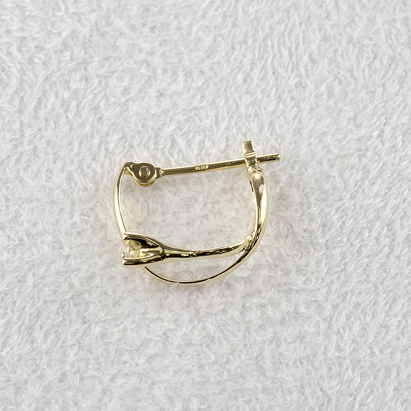 18金 フープピアス ダイヤモンド レディース ピアス ペア ゴールド 18k イエローゴールドk18 シンプル おしゃれ 人気 あすつく 送料無料 セール saleの画像