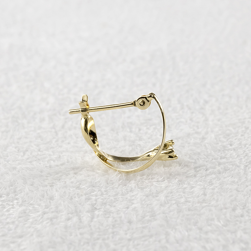18金 フープピアス ダイヤモンド レディース ピアス ペア ゴールド 18k イエローゴールドk18 シンプル おしゃれ 人気 あすつく 送料無料 セール saleの画像
