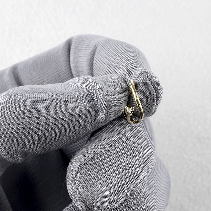 18金 フープピアス ダイヤモンド レディース ピアス ペア ゴールド 18k イエローゴールドk18 シンプル おしゃれ 人気 あすつく 送料無料 セール saleの画像