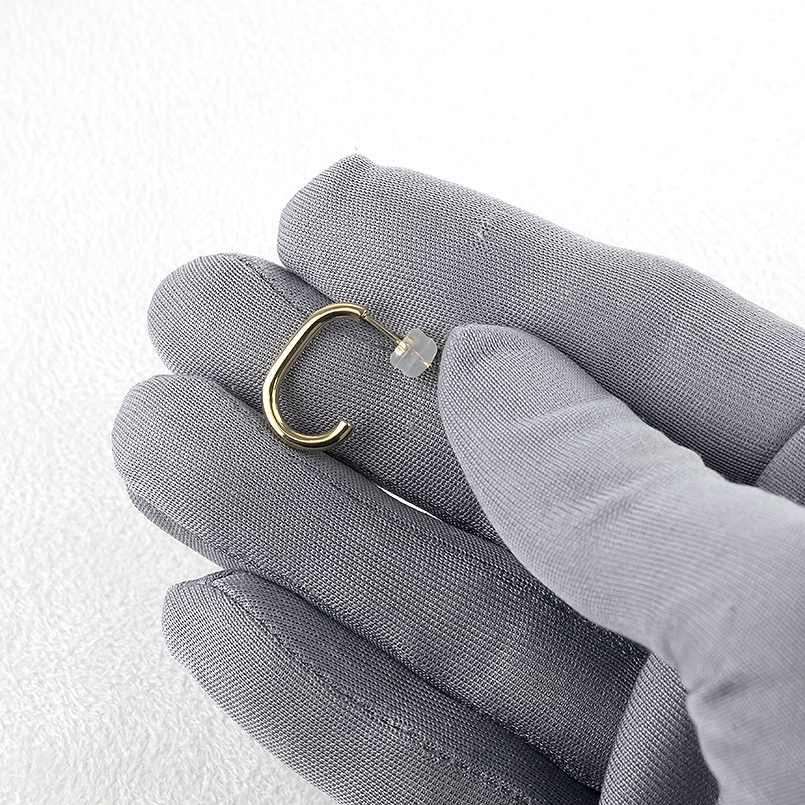 18金 ピアス フープ 片耳 ゴールド 18k ピアス 太め イエローゴールドk18 シンプル おしゃれ 人気 男性 女性 男女兼用 あすつく 送料無料 セール saleの画像