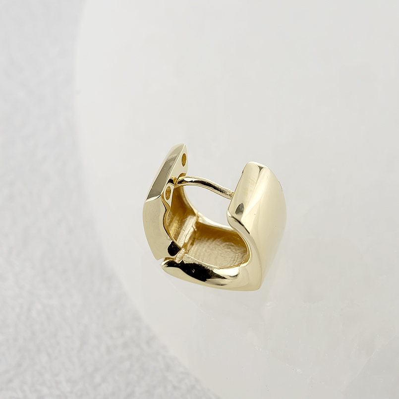 K18 ゴールド スクエア フープピアス K18 スクエア フープピアス 四角 幅3mm 直径10mm 18金 ユニ