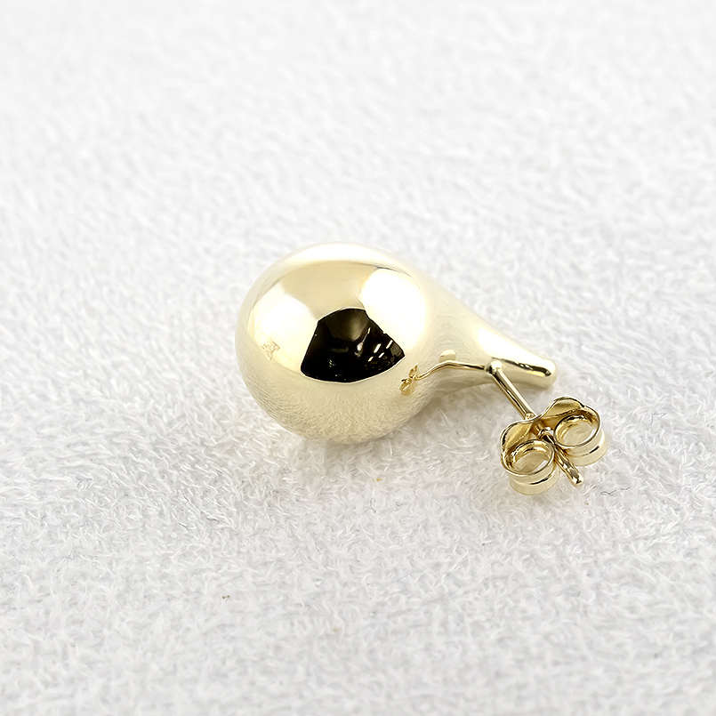 18金 ピアス ドロップ レディース 片耳 大ぶり つゆ 雫 ゴールド 18k ピアス イエローゴールドk18 おしゃれ 人気 女性 あすつく 送料無料 セール saleの画像