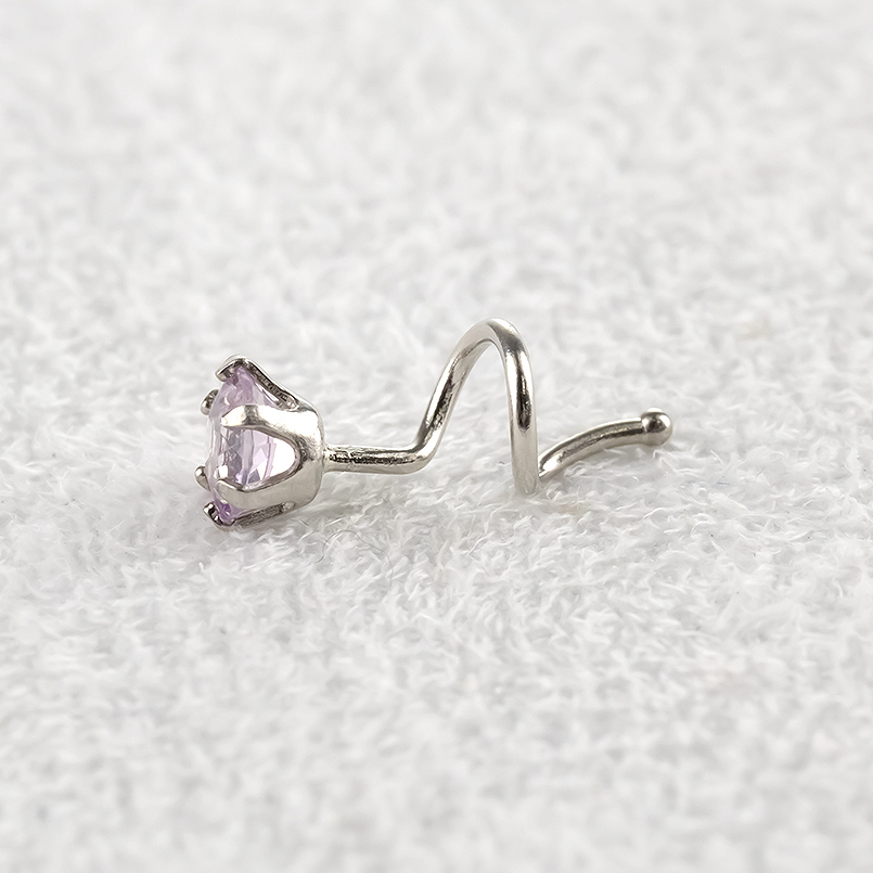 プラチナ ピアス ピンクトパーズ 片耳 メンズ pt900 つけっぱなし 簡単装着 キャッチのいらないピアス キャッチナッシャー あすつく 送料無料 セール saleの画像