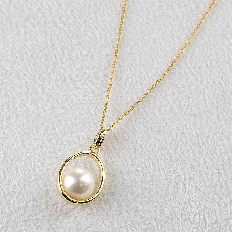 18金 ネックレス パール 真珠 あこや ダイヤモンド レディース ドロップ ゴールド 18k フォーマル シンプル 送料無料 セール saleの画像