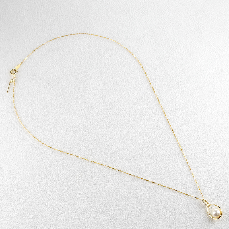 18金 ネックレス パール 真珠 あこや ダイヤモンド レディース ドロップ ゴールド 18k フォーマル シンプル 送料無料 セール saleの画像