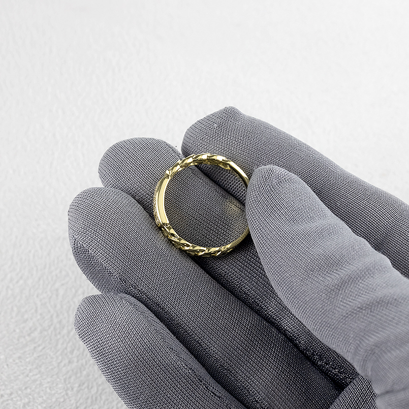 18金 喜平 リング ダイヤモンド 18号 メンズ ゴールド 18k 太め 指輪 ピンキーリング 婚約指輪 キヘイ ダイヤ シンプル あすつく 人気 送料無料 セール saleの画像