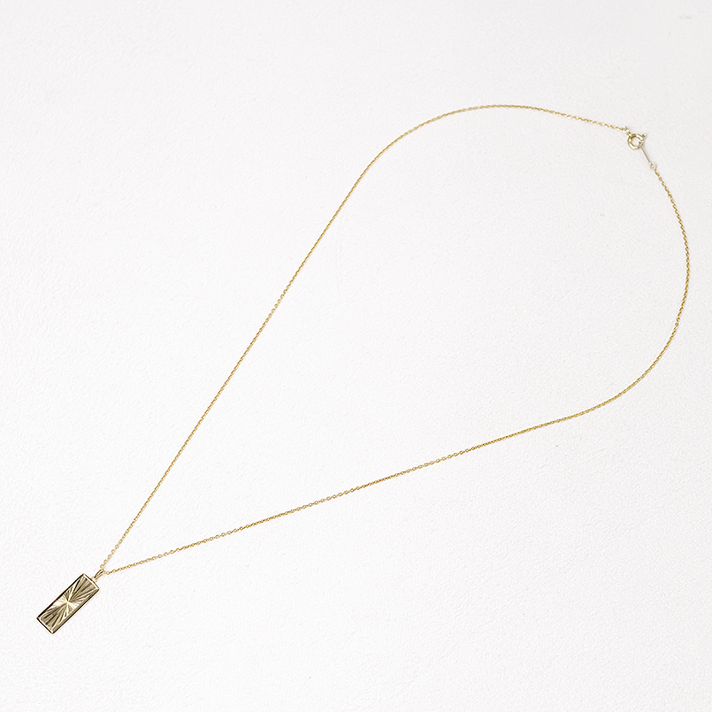 18金 ネックレス ペンダントトップ メンズ ゴールド 18k トップ ペンダントヘッド バーネックレス プレート シンプル 人気 あすつく 送料無料 セール saleの画像