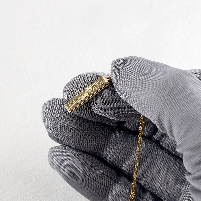 18金 ネックレス ペンダントトップ メンズ ゴールド 18k トップ ペンダントヘッド バーネックレス プレート シンプル 人気 あすつく 送料無料 セール saleの画像