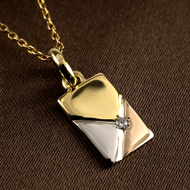 プラチナ 18金 ネックレス ペンダントトップ ダイヤモンド レディース pt900 ゴールド 18k トップ コンビ コントラッド 東京 送料無料 セール saleの画像