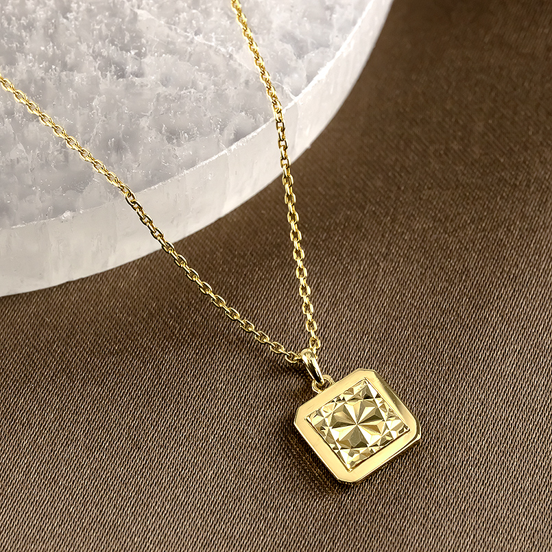 18金 ネックレス トップ ゴールド 18k ペンダントトップ ペンダントヘッド プレート シンプル 男女兼用 人気 あすつく 送料無料 セール saleの画像