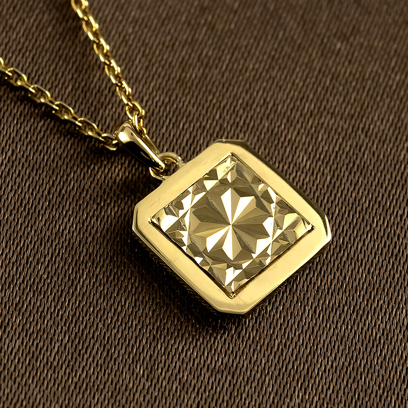 18金 ネックレス トップ ゴールド 18k ペンダントトップ ペンダントヘッド プレート シンプル 男女兼用 人気 あすつく 送料無料 セール saleの画像