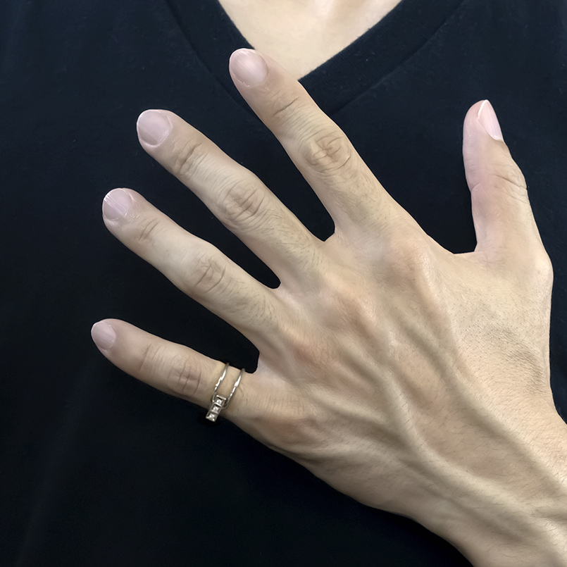 プラチナ リング ダイヤモンド フリーサイズ レディース pt900 ピンキーリング 指輪 婚約指輪 シンプル おしゃれ 人気 送料無料 セール saleの画像