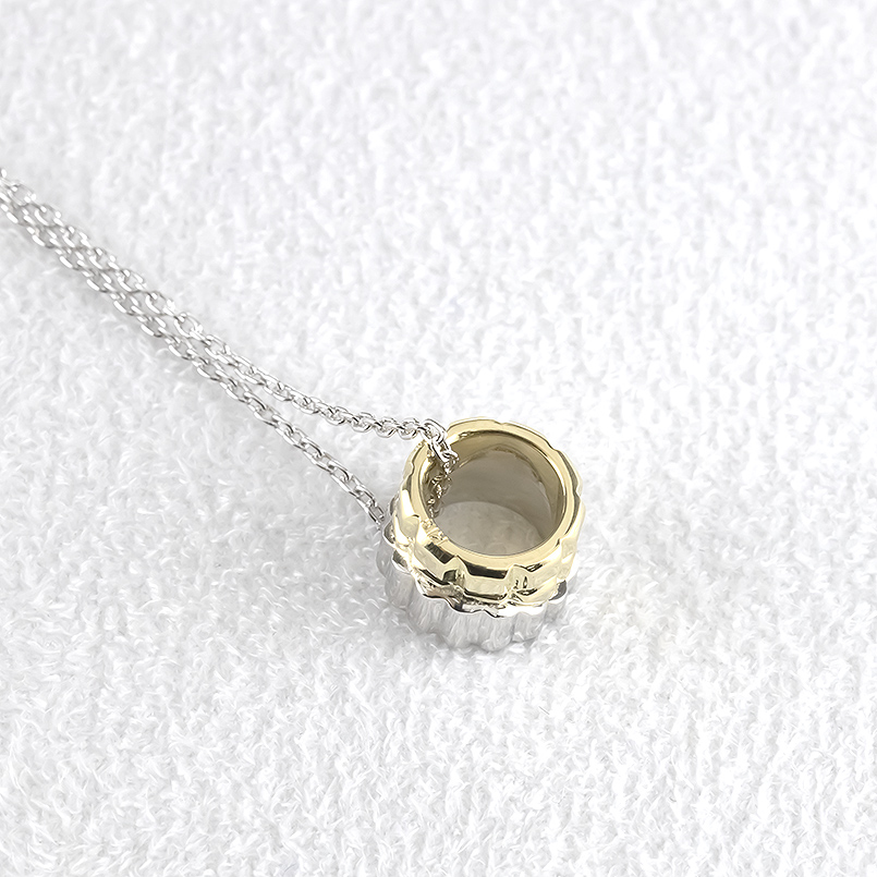 プラチナ 18金 ネックレス トップ レディース リング フュージョン pt900 ゴールド 18k ペンダントトップ ヘッド シンプル 人気 おしゃれ 送料無料 セール saleの画像