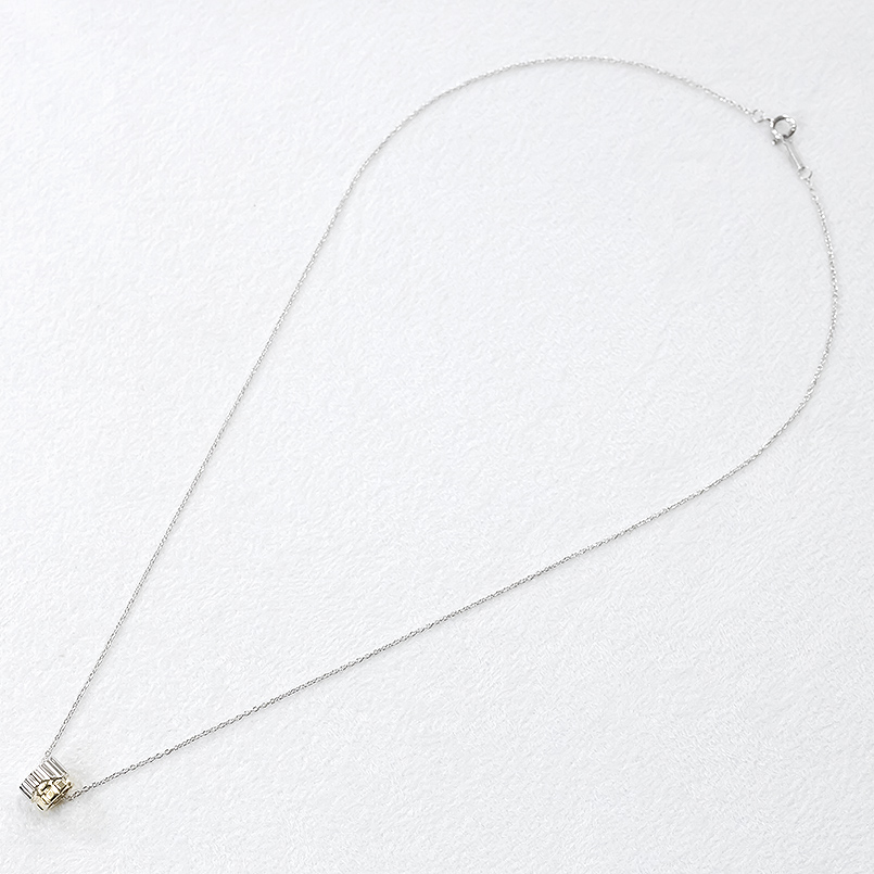 プラチナ 18金 ネックレス トップ レディース リング フュージョン pt900 ゴールド 18k ペンダントトップ ヘッド シンプル 人気 おしゃれ 送料無料 セール saleの画像