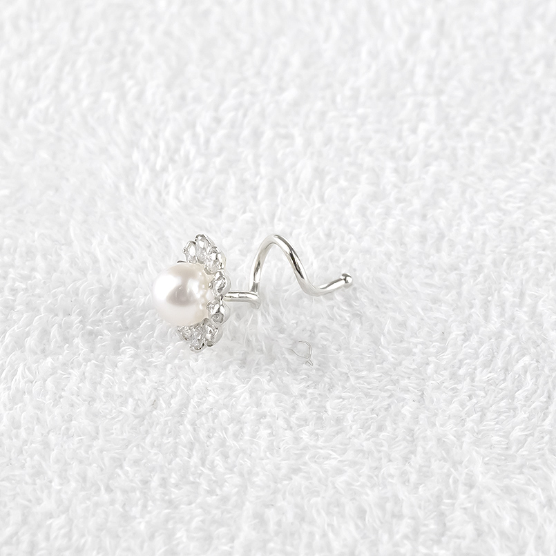 プラチナ ピアス ダイヤモンド パール 真珠 片耳 レディース pt900 簡単装着 キャッチのいらないピアス キャッチナッシャー あすつく 送料無料 セール saleの画像