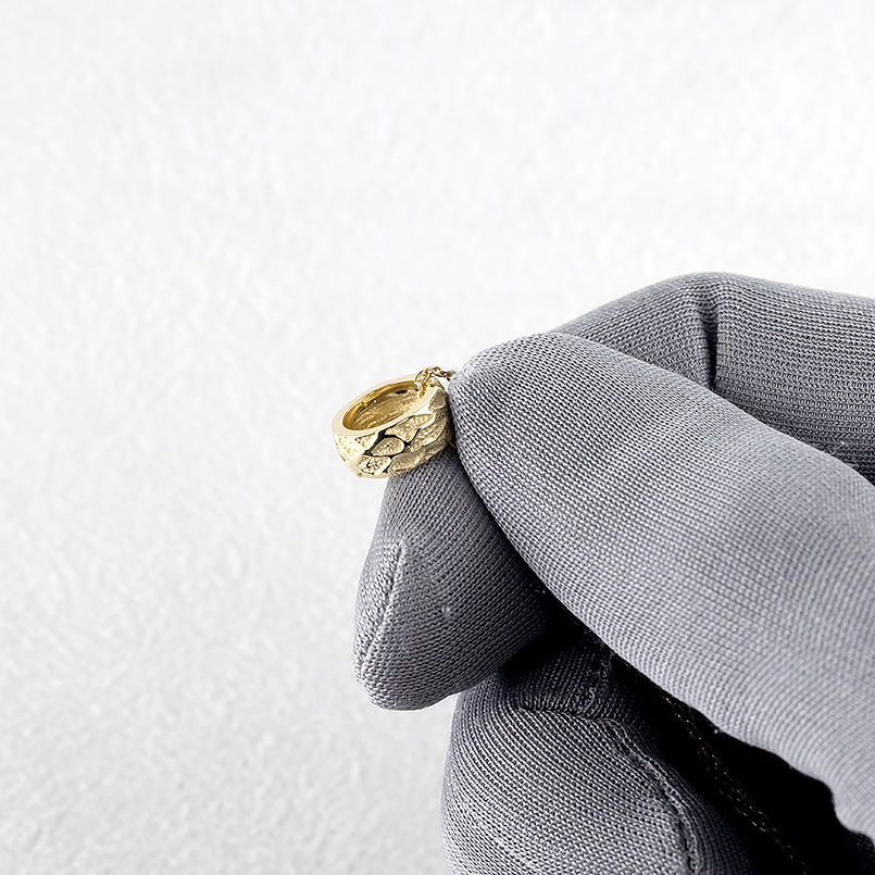 18金 ネックレス メンズ トップ リング ゴールド 18k ペンダントトップ ヘッド シンプル 人気 おしゃれ 送料無料 セール saleの画像