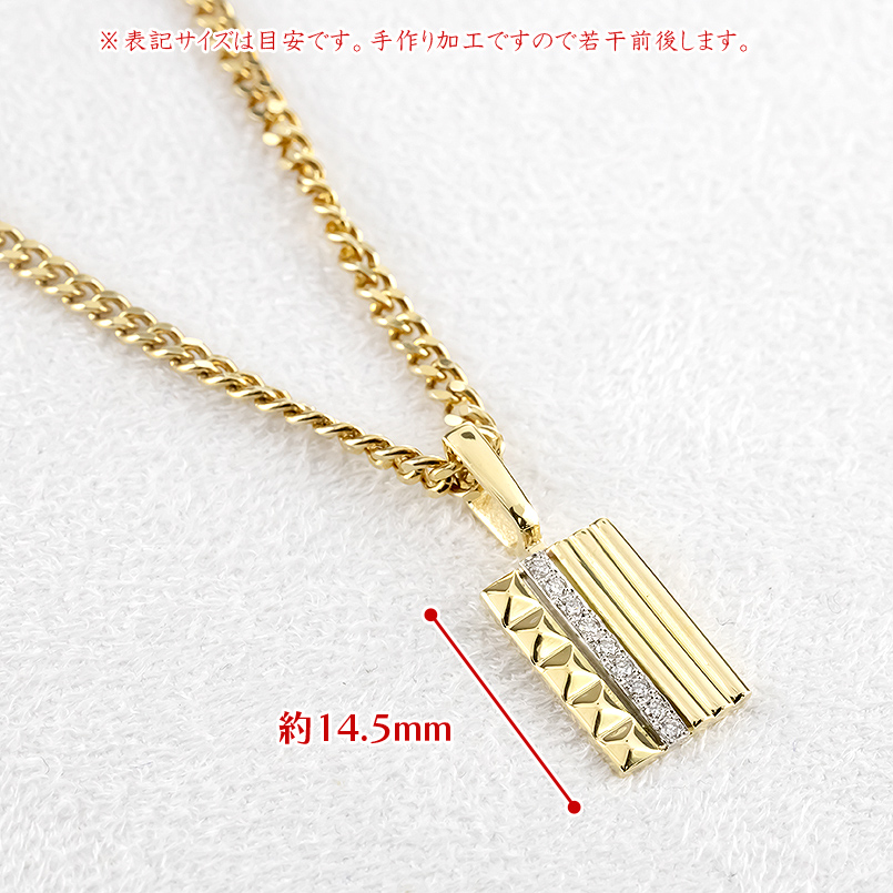 プラチナ 18金 ネックレス メンズ ダイヤモンド ペンダントトップ 喜平 フュージョン pt900 ゴールド 18k トップ ペンダントヘッド あすつく 送料無料 saleの画像